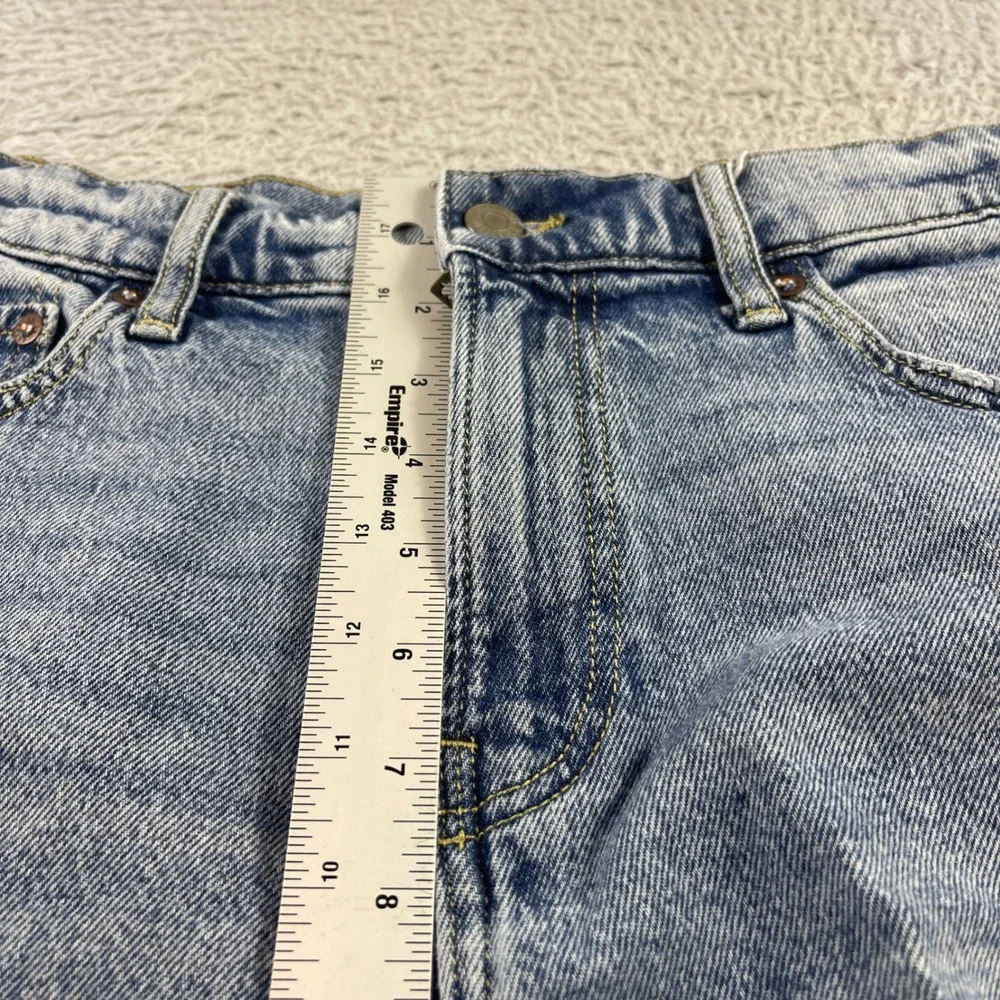Lucky Brand Mens Distressed Denim Shorts Light Wash Frayed Hem Size 30